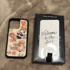 Wildflowers iPhone 15 Pro Max Case - Adorable Animal Pattern
